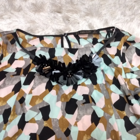 Zara basic colorful pattern dress - Picture 3 of 6